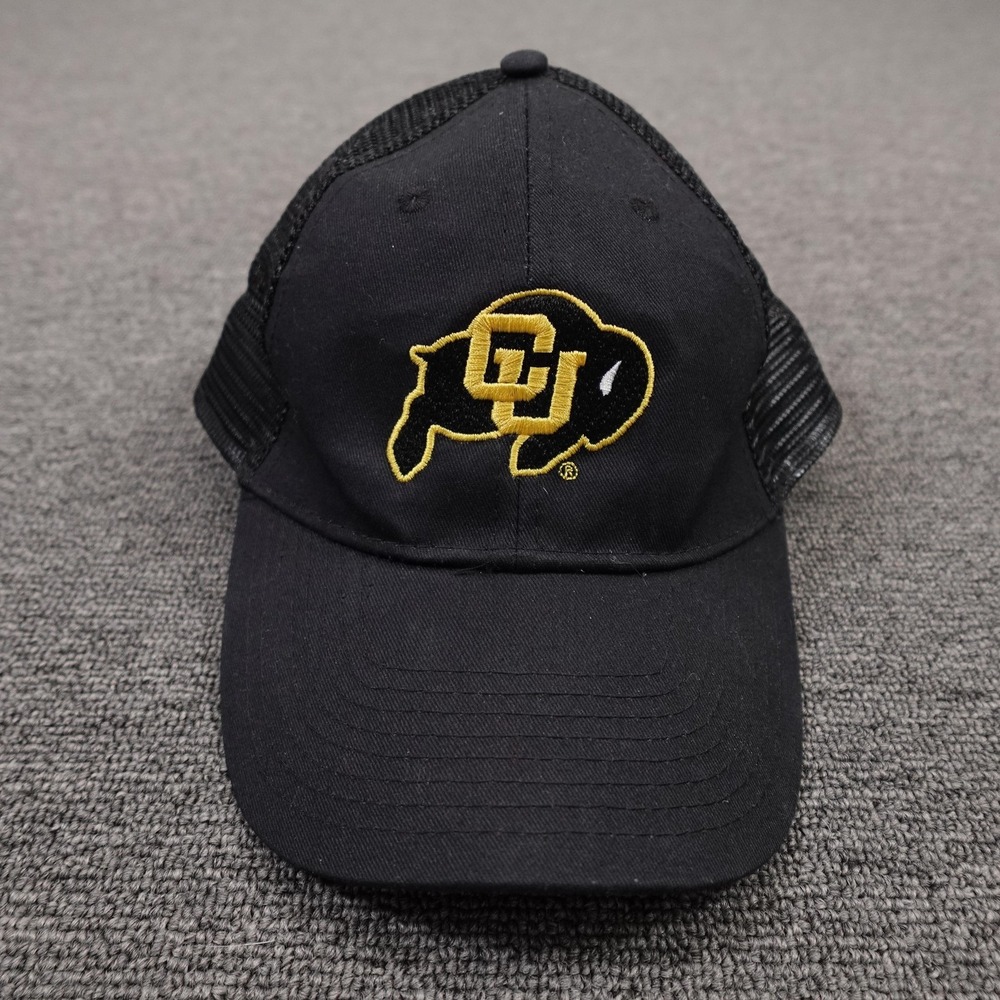 Colorado Buffaloes Hat Cap Strap Back Mens One Size Black NCAA Football Vitronic